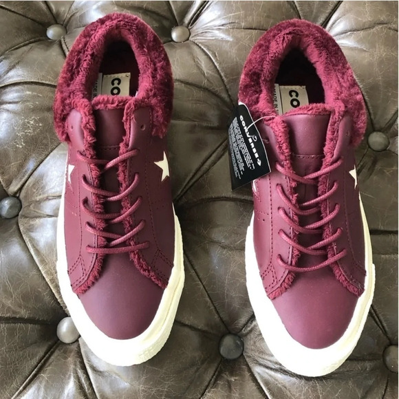 New Converse one star ox 162602C Men's Sz 3 Woman's 5
Burgundy Fur Street warmer - Picture 7 of 13